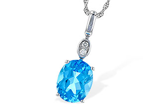 B236-17178: NECK 2.84 BLUE TOPAZ 2.87 TGW (10x8MM BT)