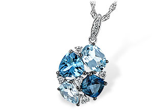 C235-19823: NECK 2.60 BLUE TOPAZ 2.70 TGW