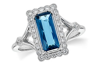 C236-15350: LDS RG 1.58 LONDON BLUE TOPAZ 1.75 TGW