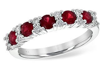 D236-10814: LDS WED RG .88 RUBY 1.12 TGW