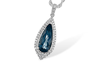 E235-21650: NECK 2.40 LONDON BLUE TOPAZ 2.65 TGW