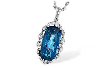 E236-10732: NECK 6.70 LONDON BLUE TOPAZ 6.81 TGW