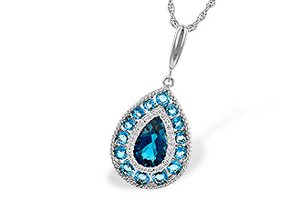 E236-13523: NECK 2.55 TW BLUE TOPAZ 2.65 TGW