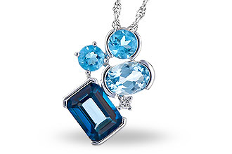 E318-88959: NECK 3.08 BLUE TOPAZ TW 3.11 TGW