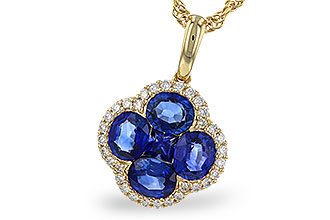 E320-65359: NECKLACE 1.72 SAPPHIRE 1.87 TGW