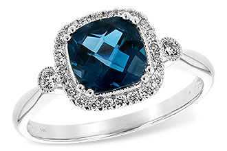 K235-19841: LDS RG 1.62 LONDON BLUE TOPAZ 1.78 TGW (7MM LBT)