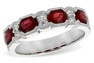 K236-11704: LDS WED RG 1.66 RUBY 1.84 TGW (5x4MM RUBY)