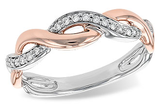 L231-58013: LDS DIA WED RG .10 TW (ROSE & WG)